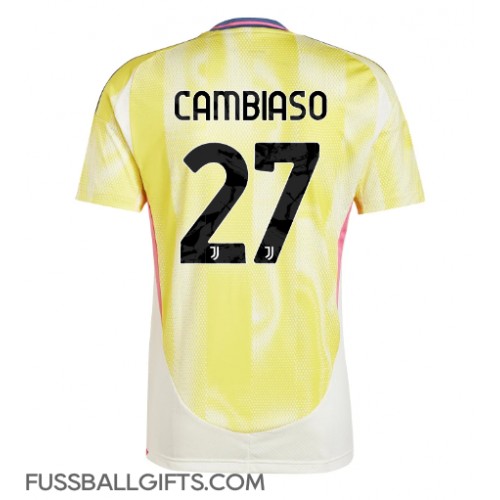 Juventus Andrea Cambiaso #27 Fußballbekleidung Auswärtstrikot 2024-25 Kurzarm